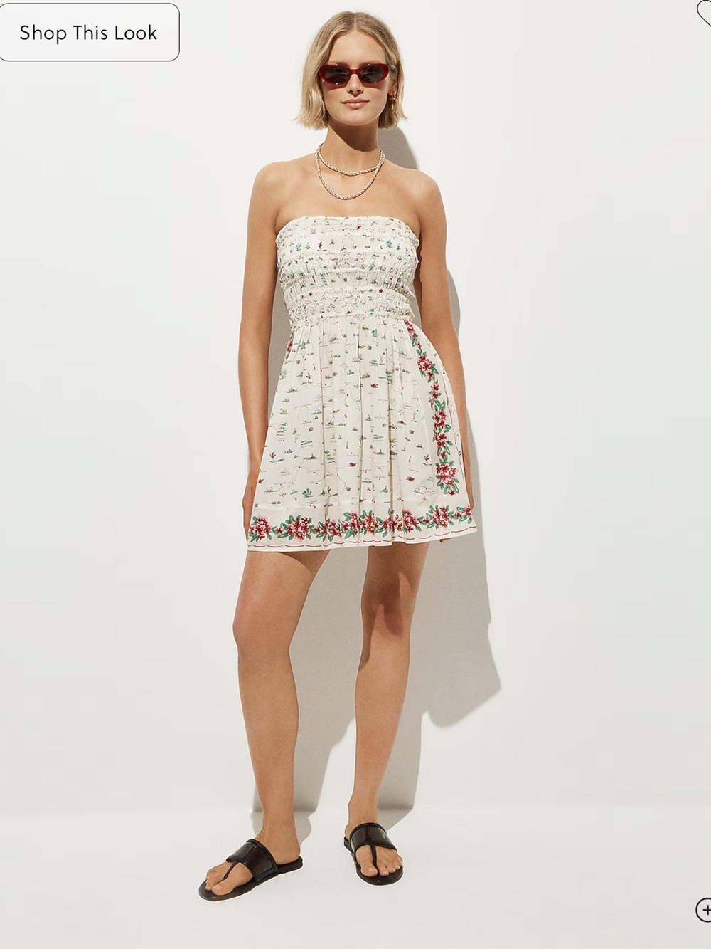 NWT SMOCKED MINI DRESS
